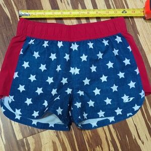 LAST CHANCE or CHARITY Patriotic flag inspired athletic shorts